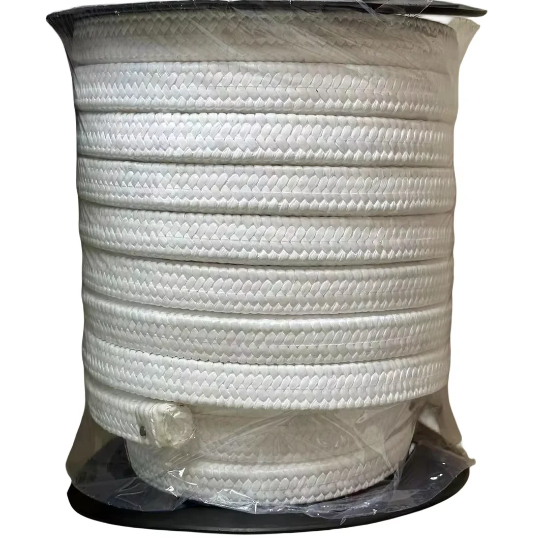 Factory direct 4mm5mm white pure ptfe gland packing ptfe gland packing seals tape