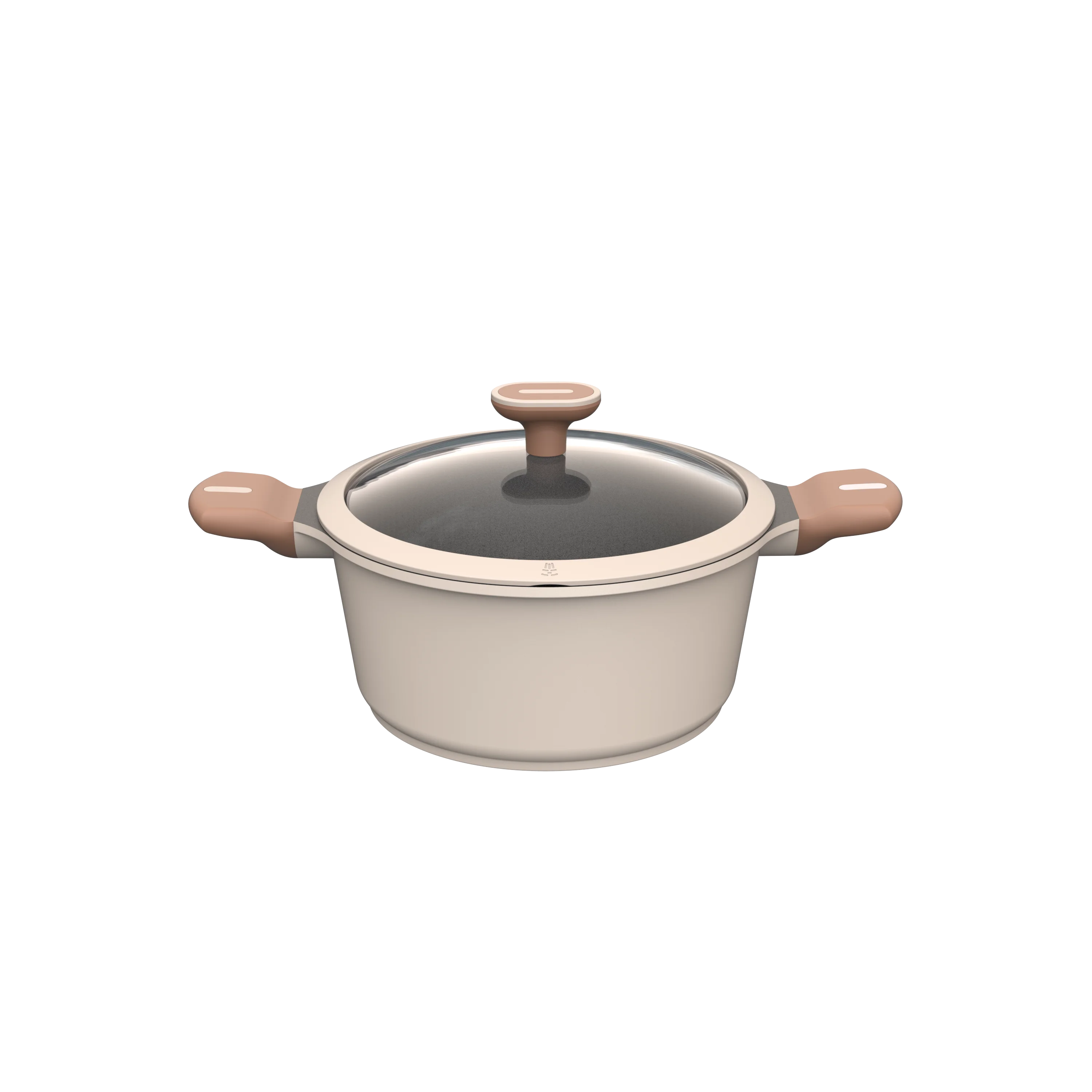 BESCO OEM Escalation Series Aluminum Induction-Safe Nonstick Casserole Dish Soup Stockpots with Lid 20cm 24cm 28cm and 32cm