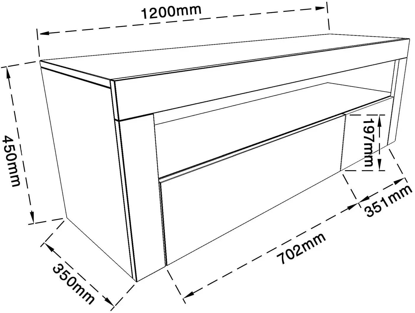 Home Furniture Smart Modern TV Stand with LED light in high glossy