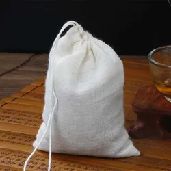 Sopurrrdy Reusable Cotton Tea Muslin Bag with Drawstring Bags
