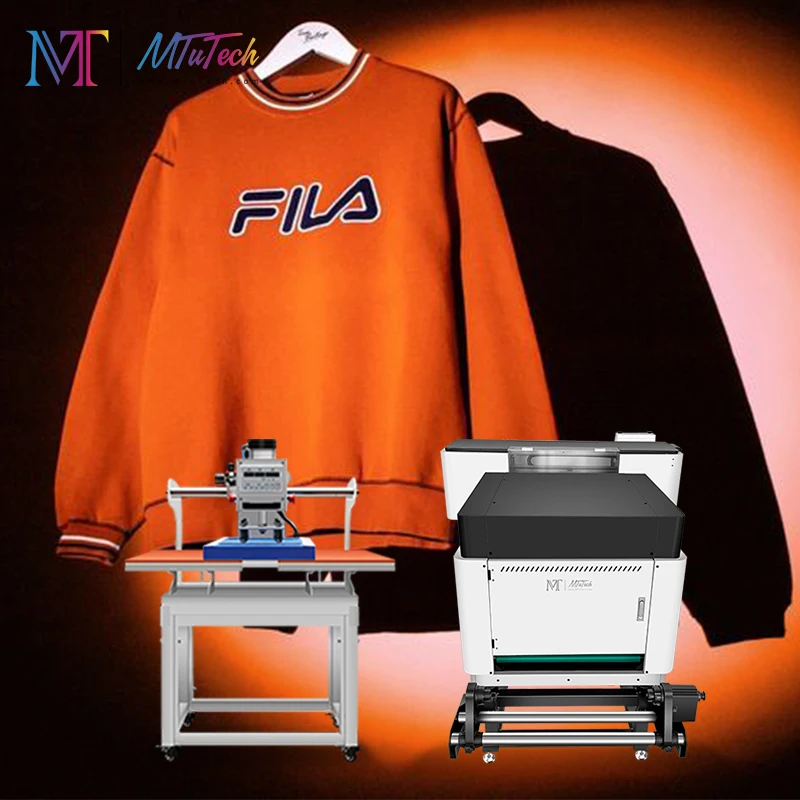 2024 Popular DTF Printers 60cm T-shirt PET Film Printer Digital textile printer & Powder Shaker Machine Heat Transfer Machine