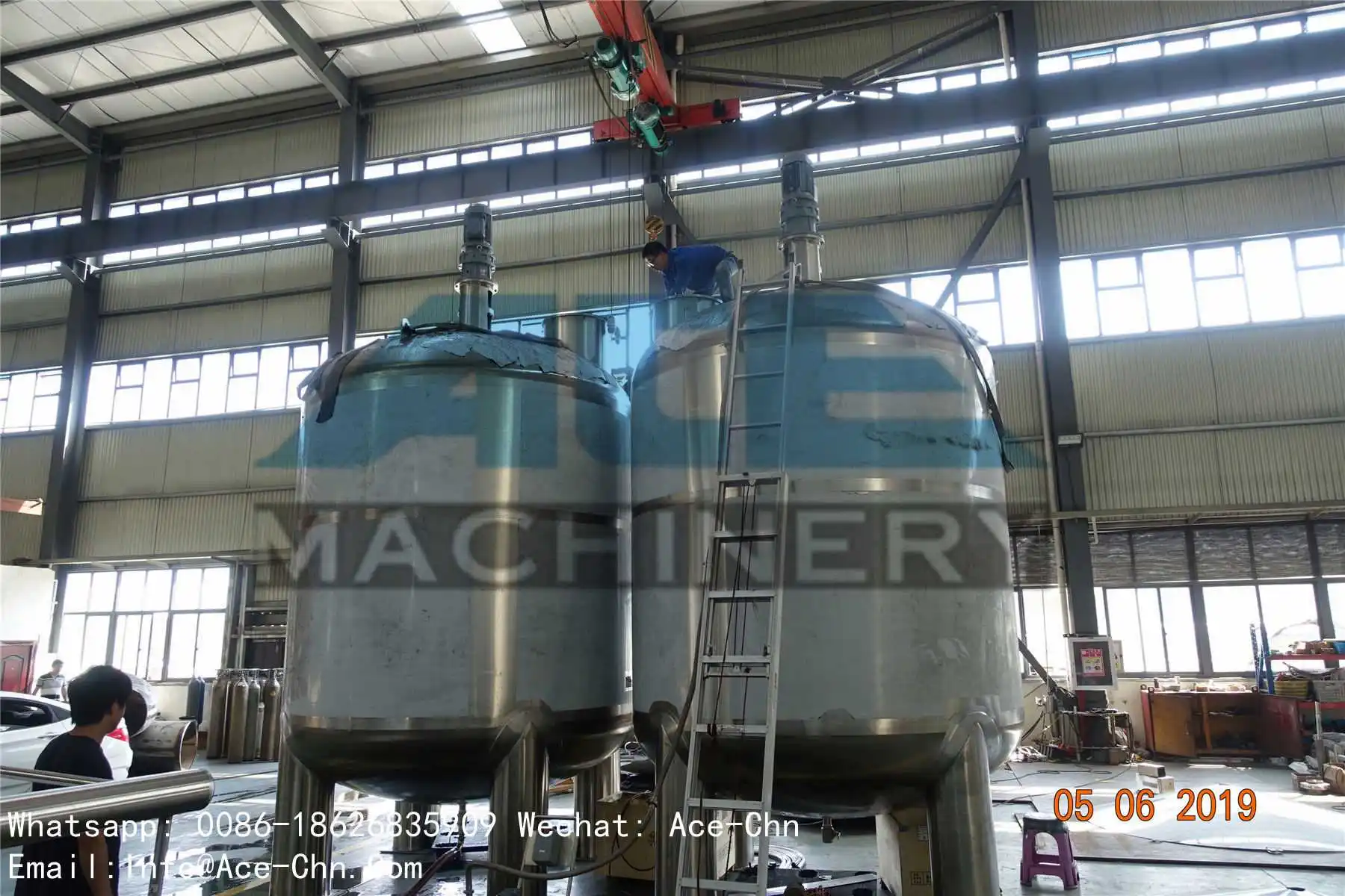 Soap Making Machine Liquid Mixing Tank Toilet Production Line