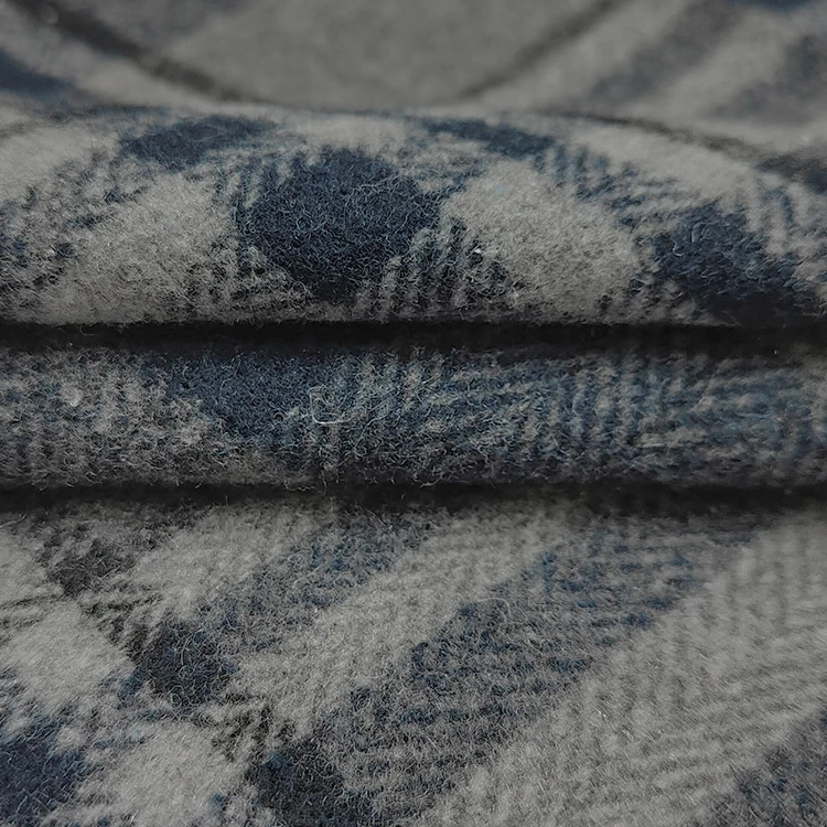 Soft Hand Feel TR Woven Check Shirt Fabric, Yarn Dyed Wool Polyester Spandex Check Fabric For Men Suiting/