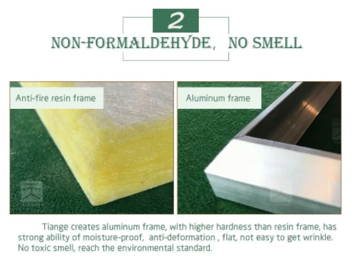 TianGe Factory cinema project Beautiful interior decorative black fabric acoustic wall panels