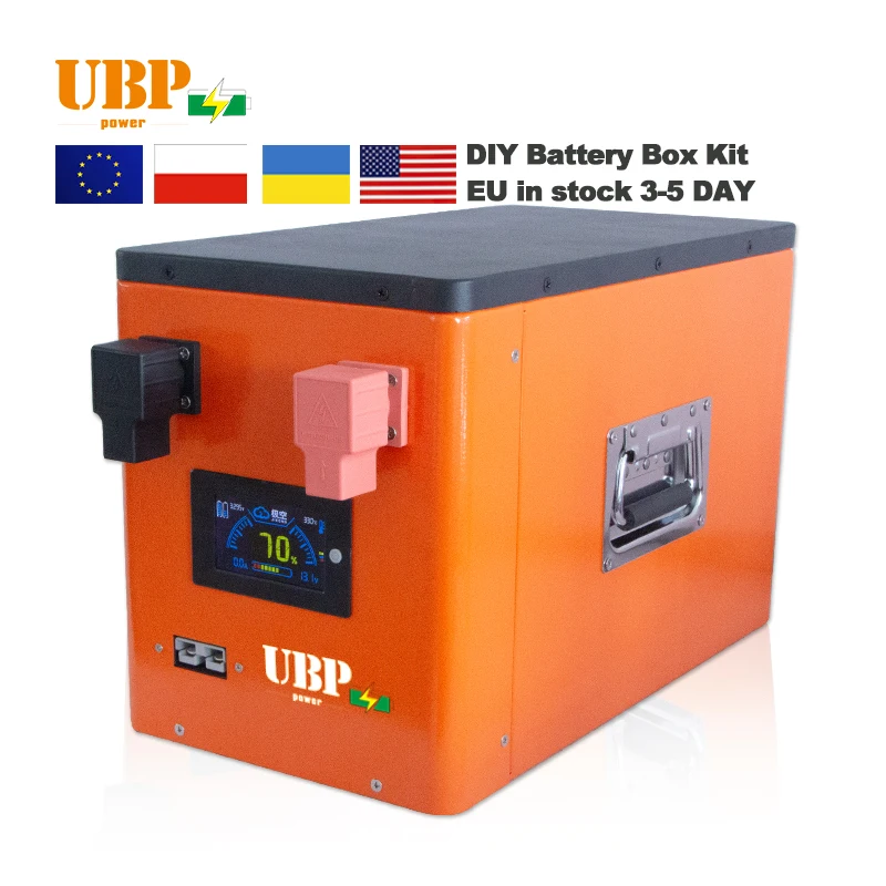 UBPPOWER New Outdoor Empty Lithium Lifepo4 24V 48V 100Ah 200Ah 280Ah 320ah Home Energy Storage 12V Diy Battery Box Kit Case
