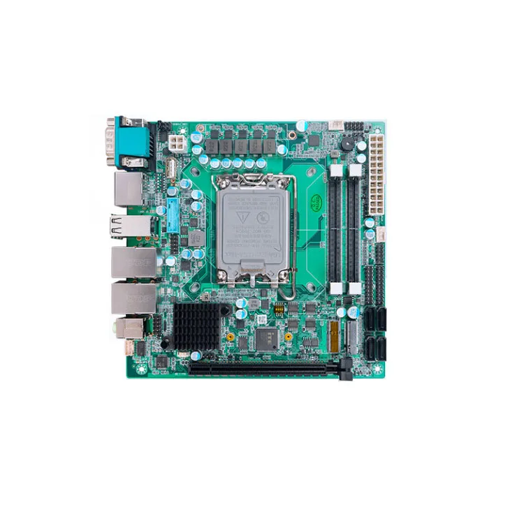 Материнская плата Mini ITX 12/13-го поколения B660 H670 Двойная сеть 6-серийная расширяемая промышленная система управления все в одном