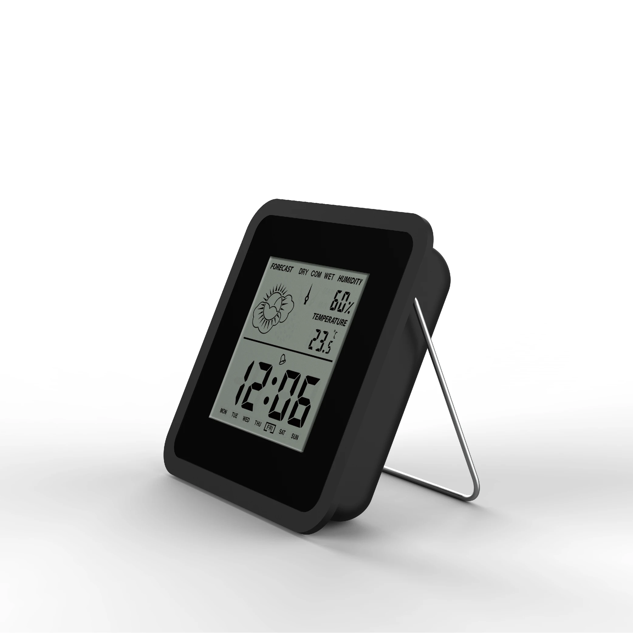 Electronic Indoor Hygrometer Thermometer Digital Temperature Humidity Meter digital wall clock display