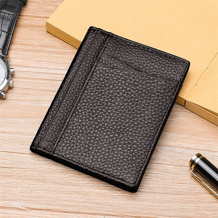 
Multi-card slot soft and delicate genuine leather case with rfid blocker card holder wholesale 