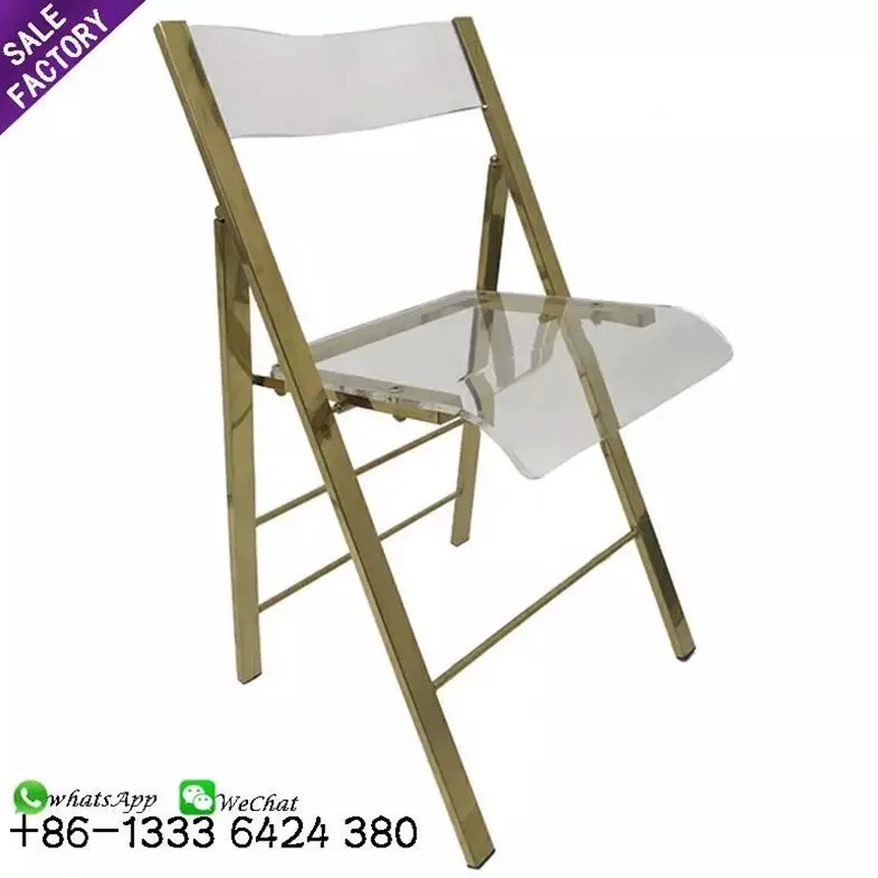 Sinoperfect Wedding Furniture Foldable Plastic Banquet Party Events White Plastic Resin Outdoor Folding Chairs