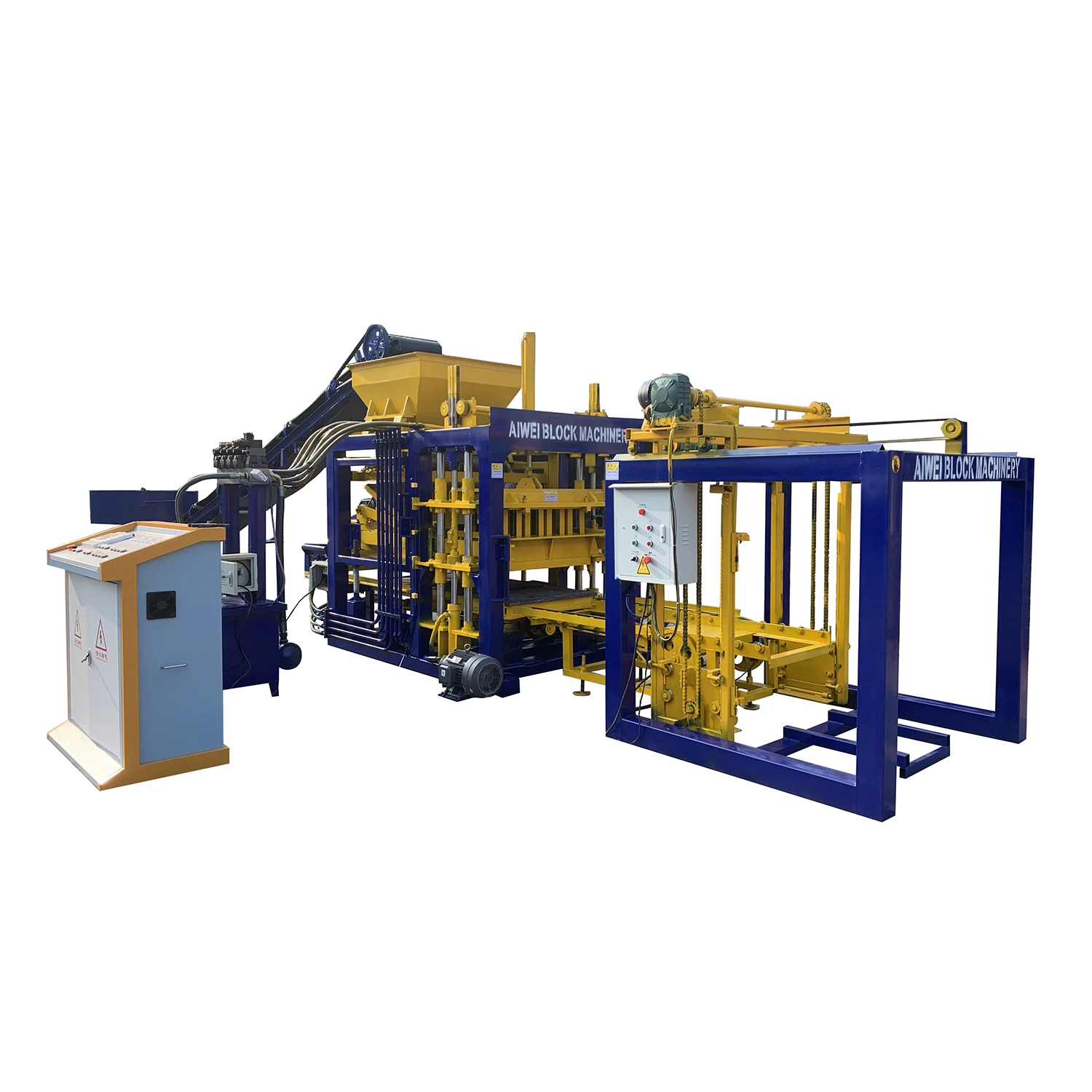 Best Price QT  4-15 PLC Intelligent Control Full Automatic Concrete Block Brick Machine Complete Production Line Machinery