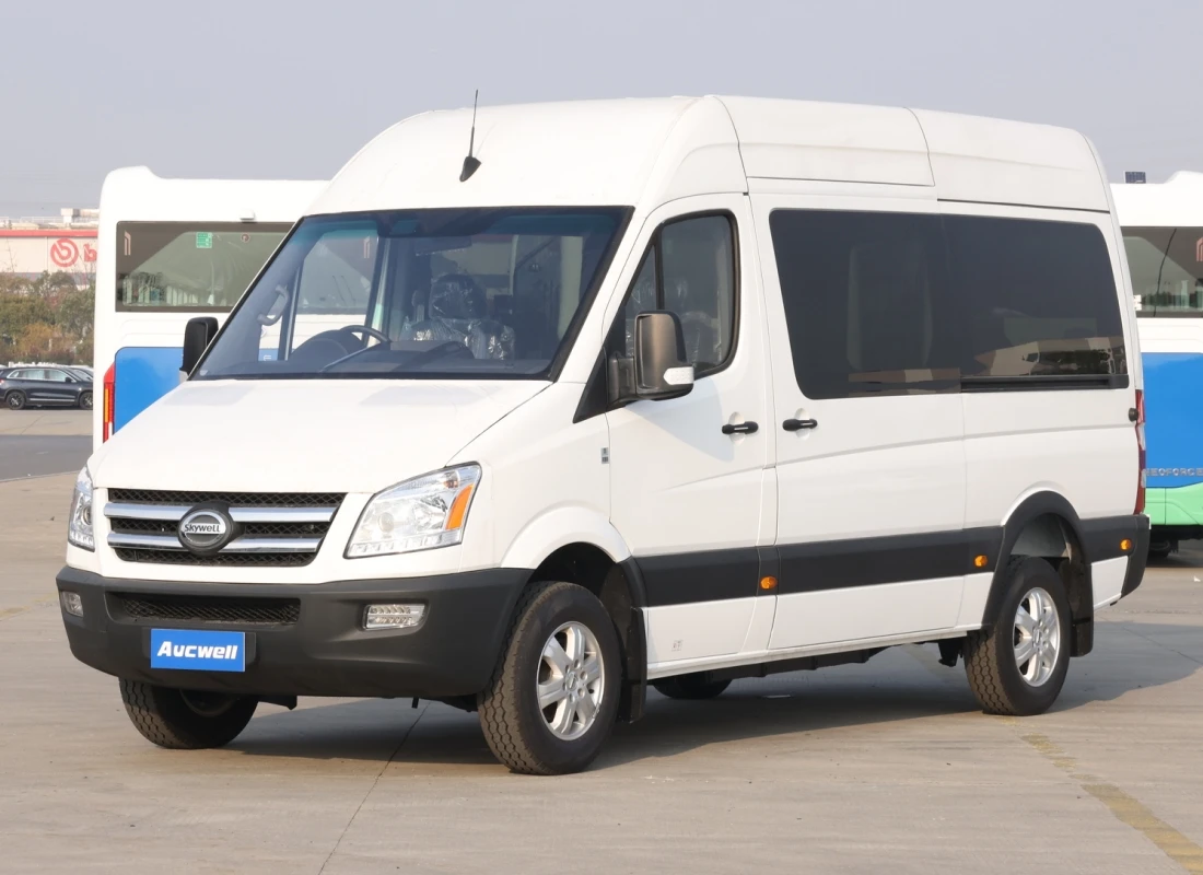 Aucwell EEC certificated electric bus RHD electric minibus with 19 seats