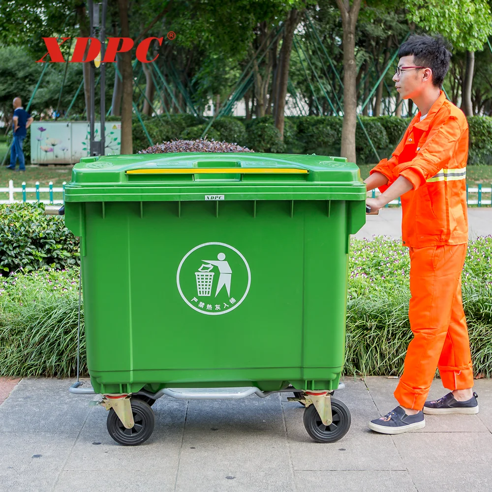 660 liter large size garbage container bin storage dustbin
