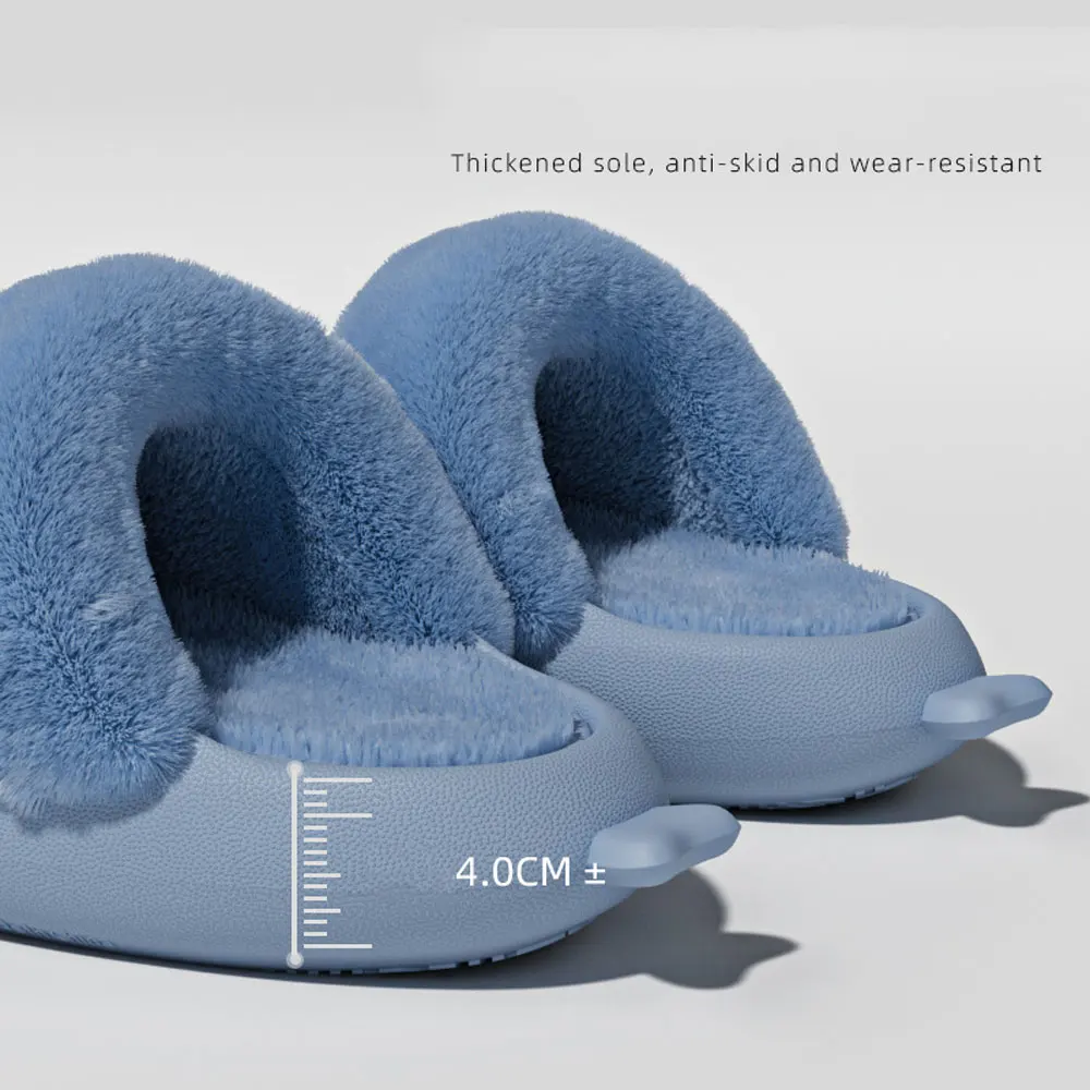 Super Comfy Fall/Winter Indoor and Outdoor Non-Slip Warm EVA Shark Slippers