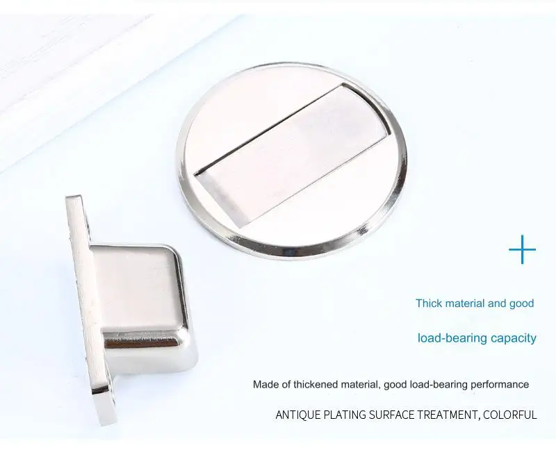 BBDHOME No-drilling floor suction Invisible door wooden door Zinc Alloy Strong magnet Door stopper