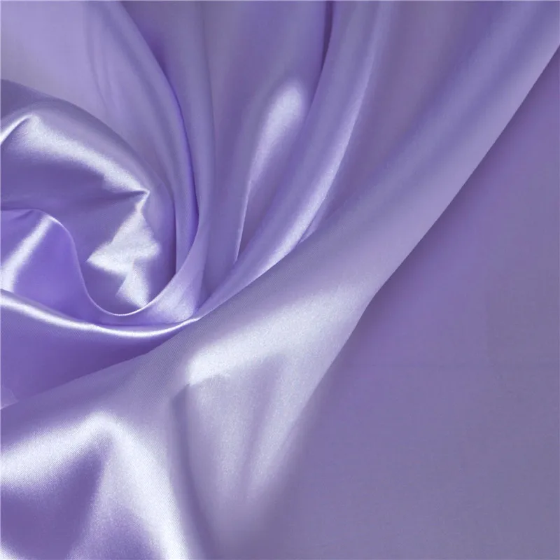 
100% polyester elastic mattress satin plisse irridecent silk material fabric 