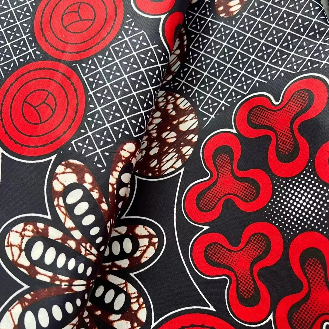 Newest Fashion 6 Yards Wax african Sewing Cloth super printed Ankara wax BATIK fabrics For Ovesize Dress