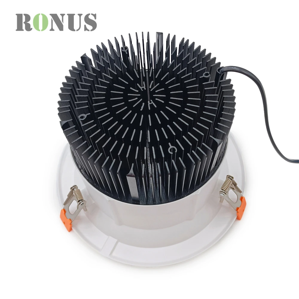 High Power 35W Recessed Anti Glare Hotel Aluminium Spot Down Light Dimmable 40W COB LED Spotlight