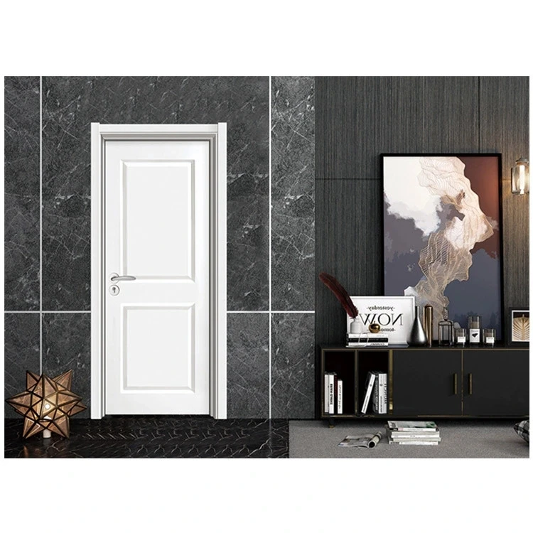 Single Composite MDF HDF Designs Wood Interior Doors Solid Core Door Wooden Room Door