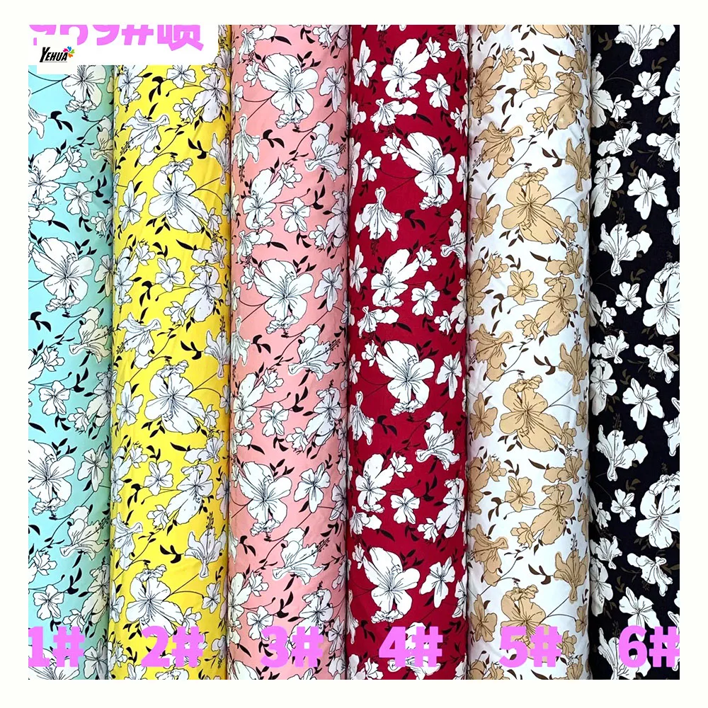 150 CM Viscose 115 GSM Rayon Poplin Print Fabric for Sleep Wear