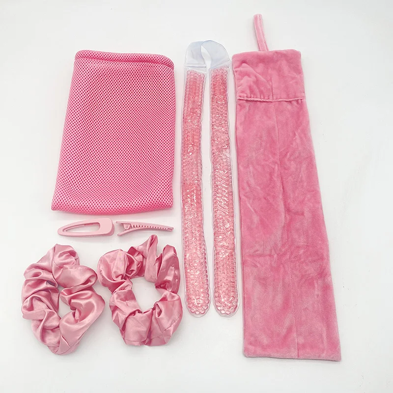 New Custom Gel Low heat curler rod with breads No electricity magic waver roller microwave gel hair curlers Express curl Kit