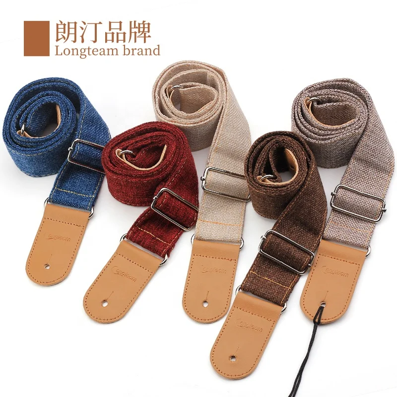 
cotton and linen guitar strap,acoustic and electric guitar strap,belt for bass guitar 