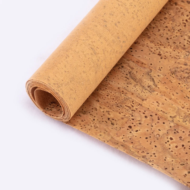 
Luxury Square Cork Fabric Portugal Bread Lines Cork Bags Material 