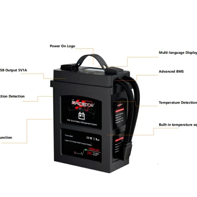 Racepow 22000mAh 12S 14S Smart Battery 22Ah 25C Lipo для 16L 20L сельского хозяйства Drone Pack
