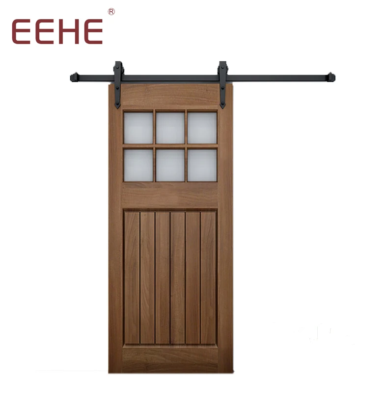 
Composite Wood Gate MDF Interior Bedroom Wood Garage Door 
