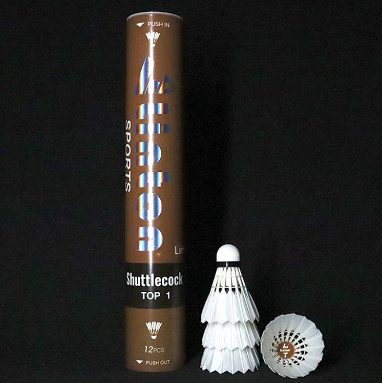 The Best Selling Popular Exercise Fitness Great Quality Goose Feather Own Brand Professional Badminton Shuttlecock