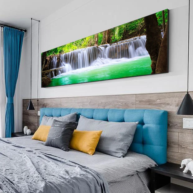 Custom Canvas Print Waterfall Wall Art Canvas Paintings Natural Scenery Wall Poster