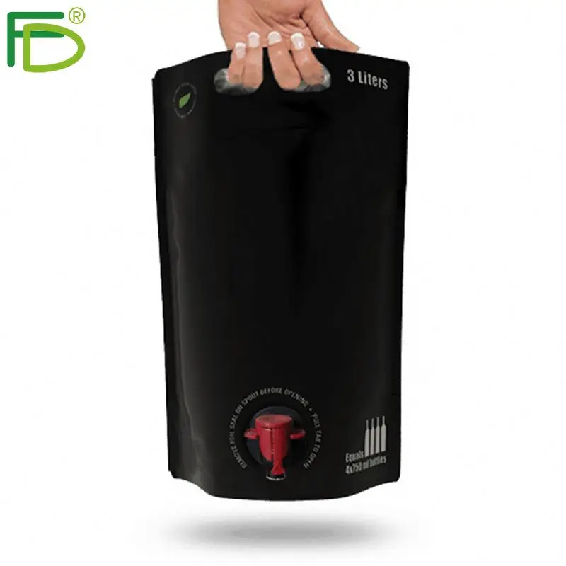 New Design Aseptic Fill Filling 2.5 Litre 2.5L 2Lt 85 Oz 85Oz Postmix Beverages Stand Up Pouch With Dispenser