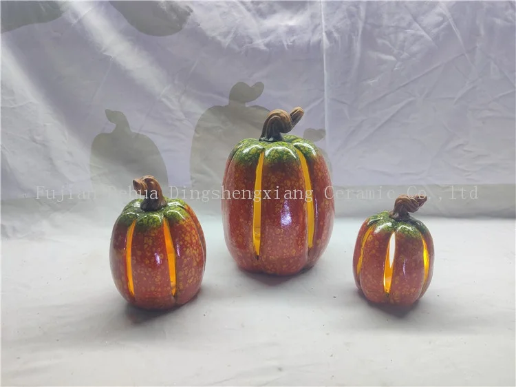 Wholesale ceramic halloween pumpkin for Harvest Festival holiday