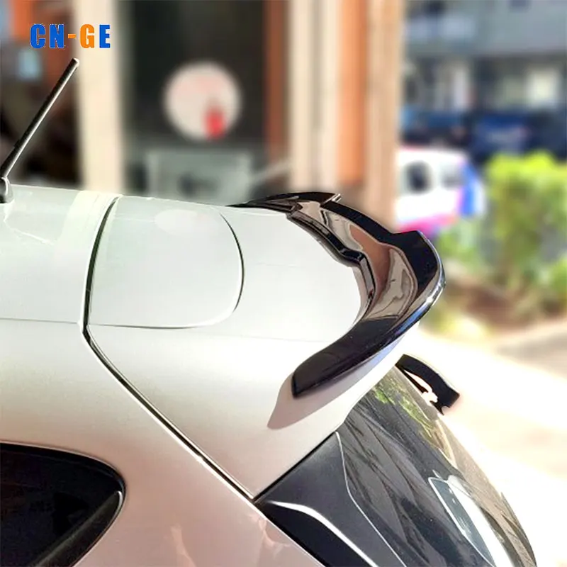 CNGE Design Car Rear Roof Spoiler ABS Glossy Black Rear Trunk Spoilers for Ford Fiesta mk8 mk8.5 ST 2018-2023 Accessories