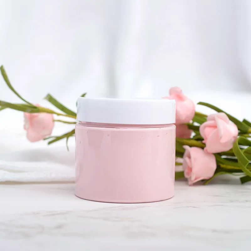 Private Label logo Face Mud Mask Powder Skin Exfoliating Clarifying Whitening Rose Pink Clay Mask