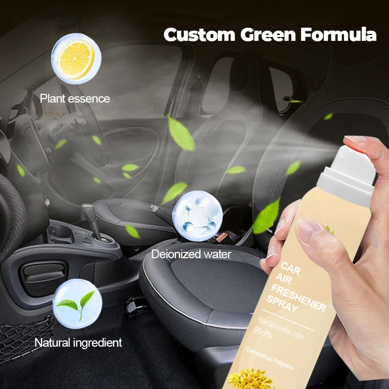 Free sample good quality  car air freshener spray  high performance Aerosol car freshener spray deodorant with refresh