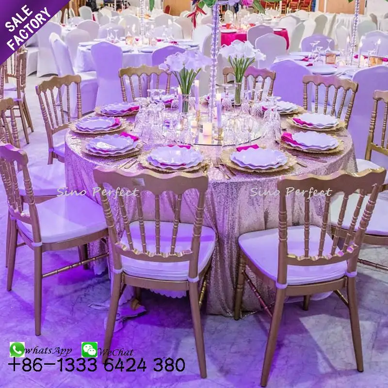 Factory Direct Sale Stacking Wedding Hotel Dining Chair High Back Metal X Iron Aluminium Crossback Chair