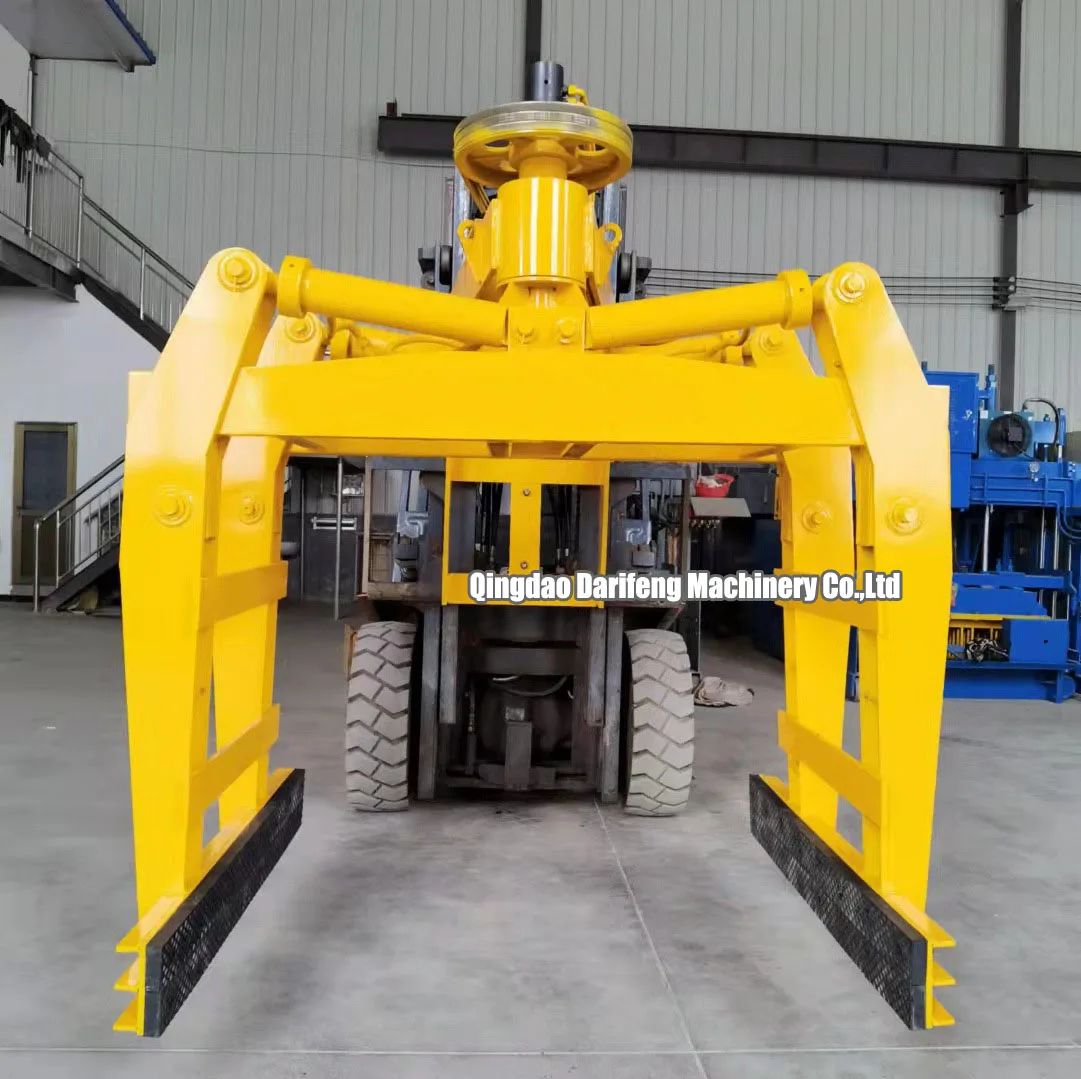forklift clamp attachments for handling various kinds of block and brick