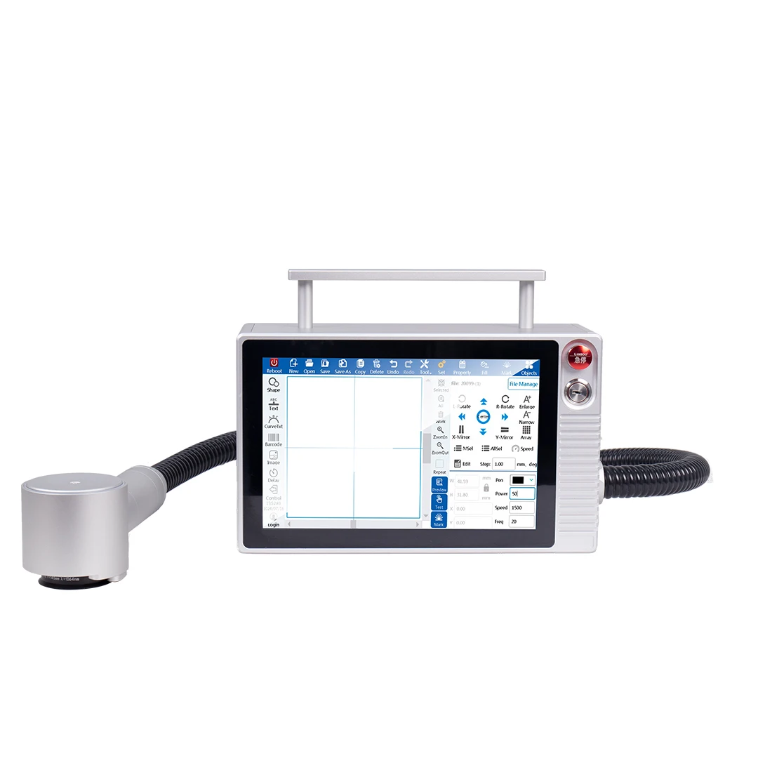18W Portable Air-cooled Fiber Integrated Laser Engraving Machine DOCOD Laser Marking Equipment for Industrial Applications
