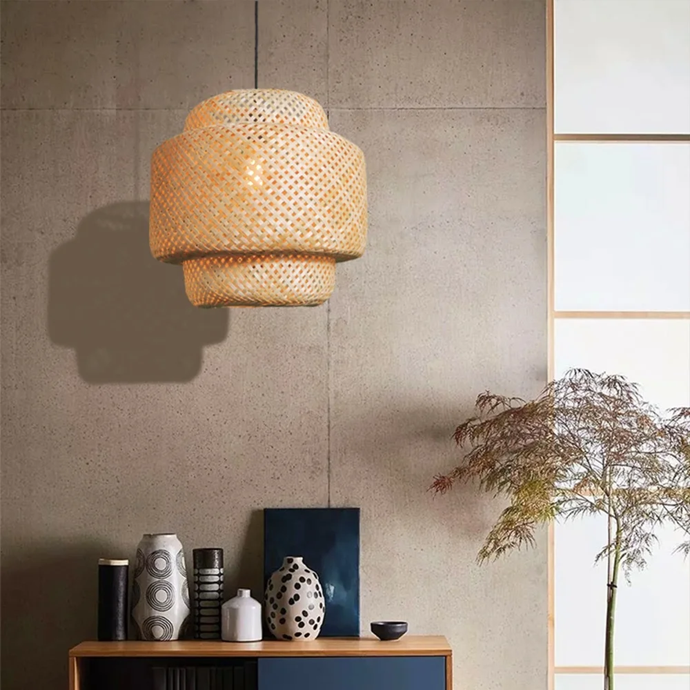 Popular Quality Southeast Style Chandelier Restaurant Hotel Decorative Chandelier Large Bamboo Pendant Light Lamps