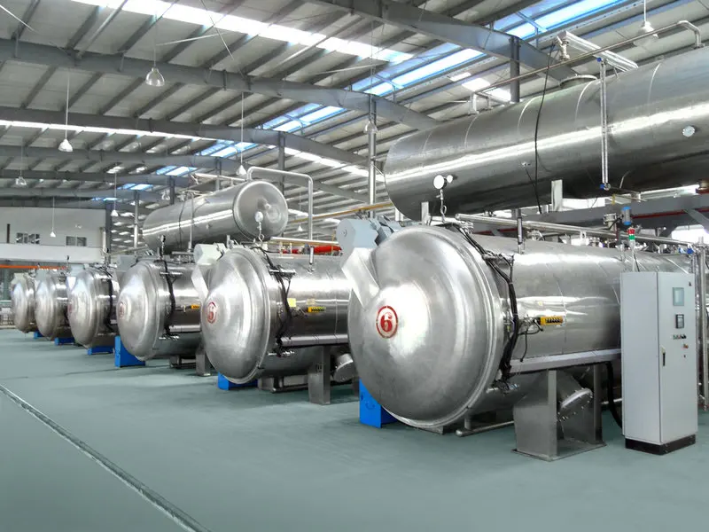 Fully automatic steam rotary retort sterilizer for Condensed milk