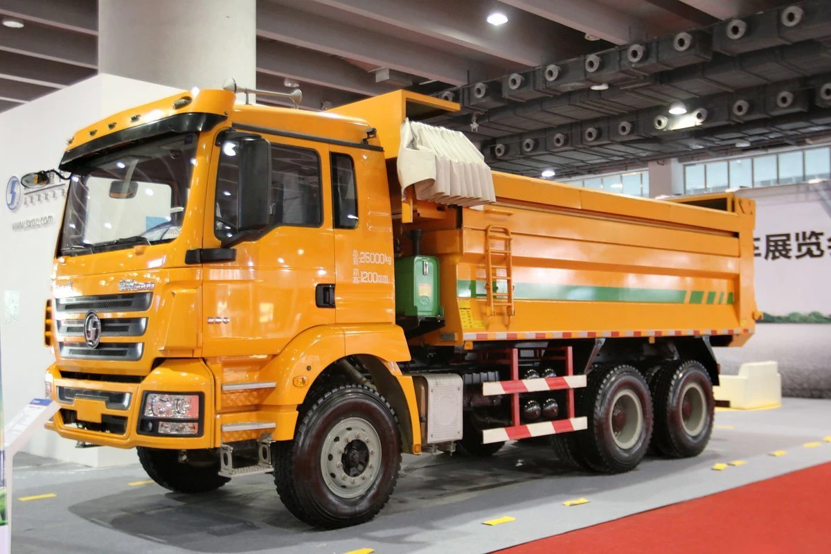 Chinese manufacturer 6x4 diesel euro 4 emission level 10 speed manual transmission 10 wheelers 11.00r20 tyres 25 ton dump truck