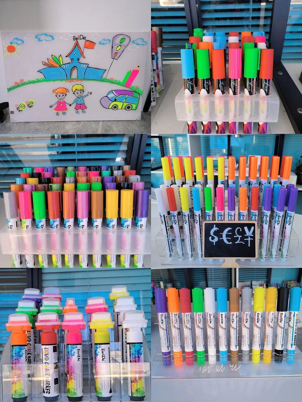 Набор нетоксичных белых маркеров с низким запахом, стойкие белые маркеры на водной основе