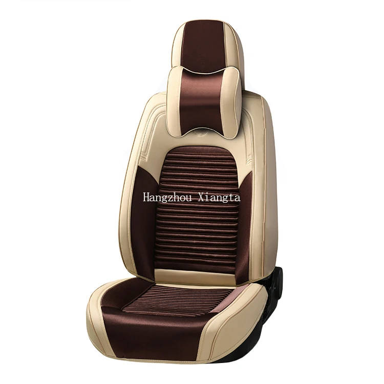 Xiangta 5D 6D 7D Leather Full Set Surrounded Luxury Suv Best Quality Auto Car Seat Cushion Cover With Pillows