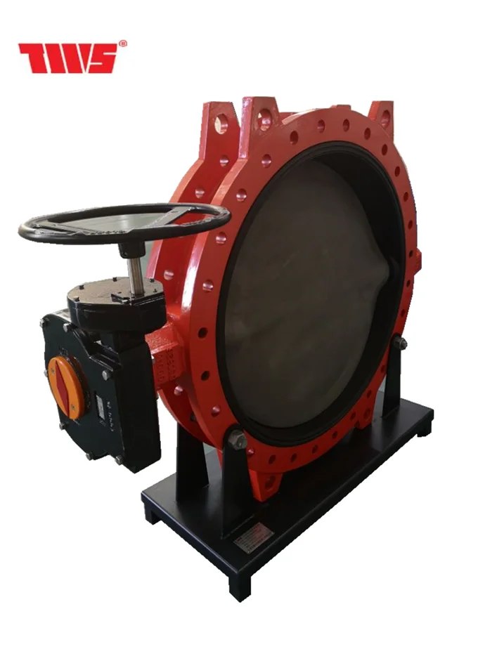 DN600-DN2800  U section  flanged  butterfly valve with Rotork actuator factory price U section butterfly valve