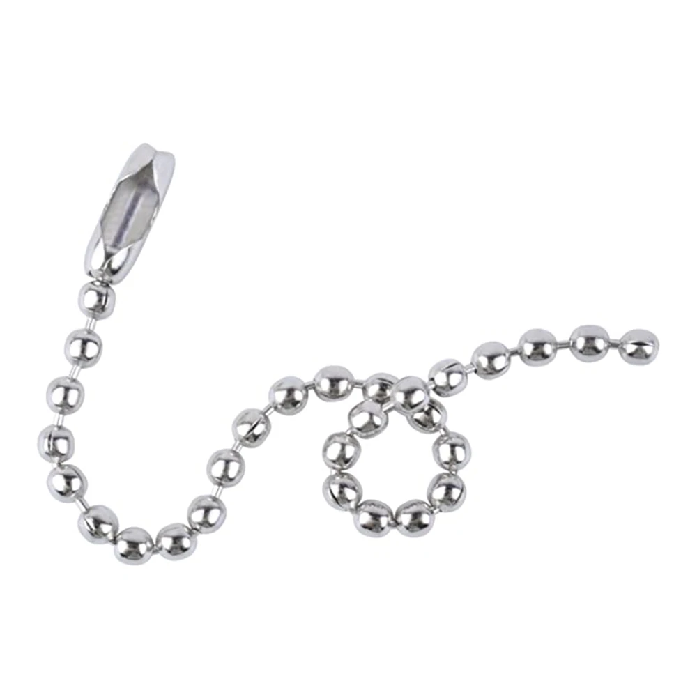 2.4mm nickel plated ball chain,toy holder chain,metal short chain