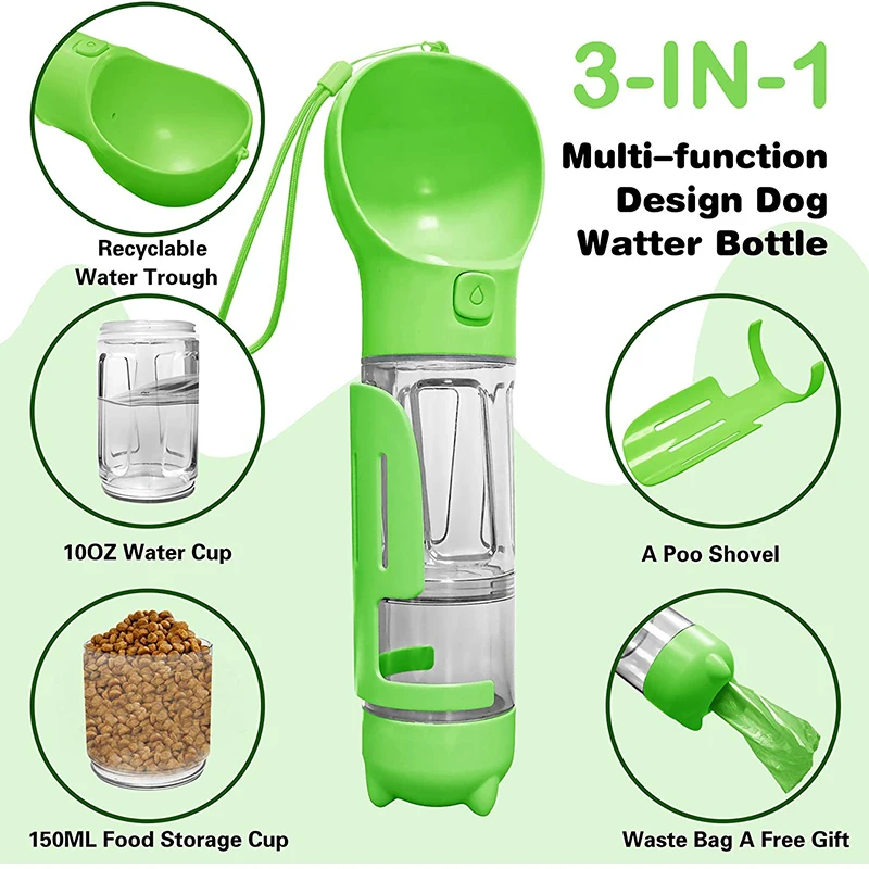  Outdoor Leak Proof Food Grade Travel Drinking Feeding Portable Pet Dog Water