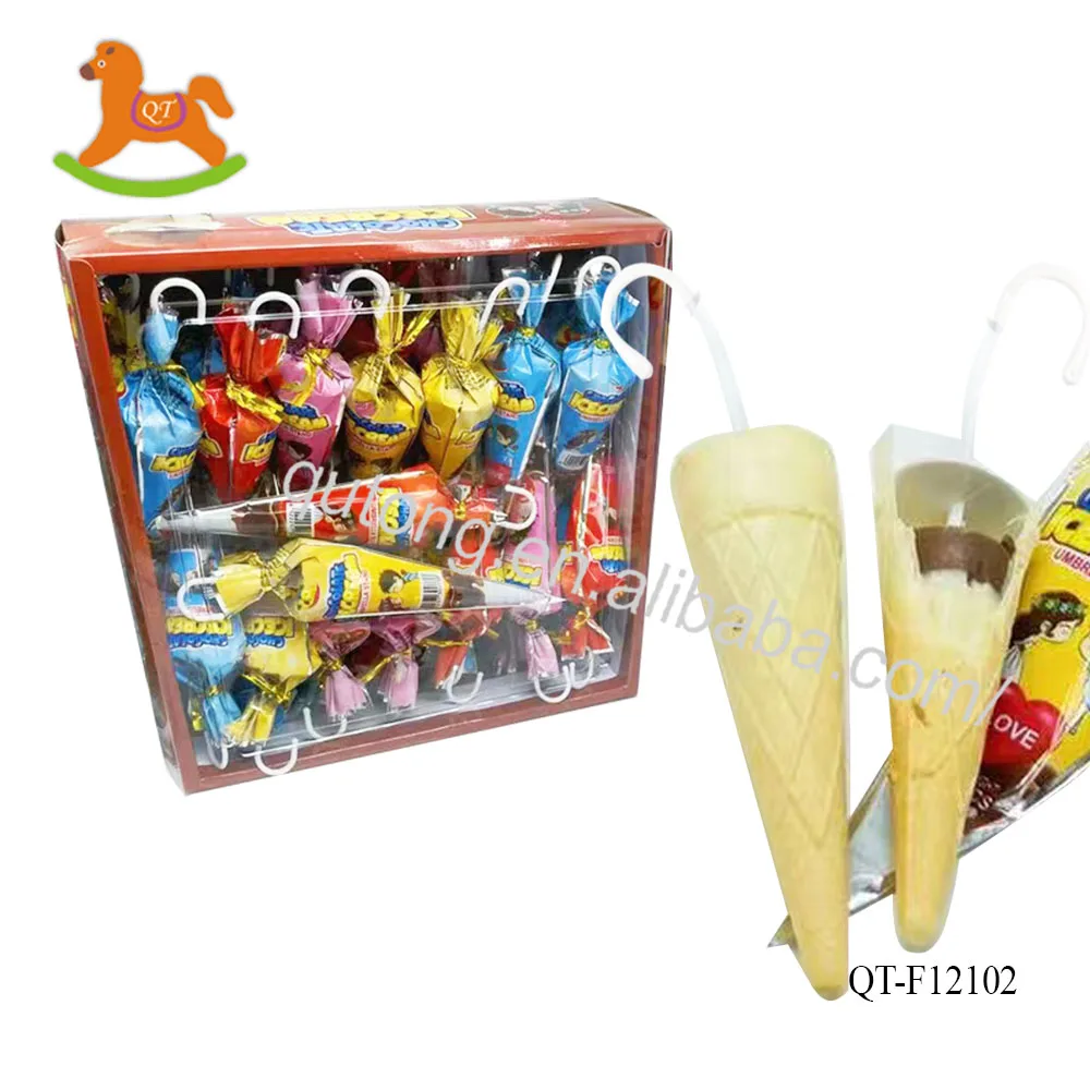 Wholesale Ice Cream Cone With Chocolate Biscuits Candy And Surprise Toys Confectionery For Kids