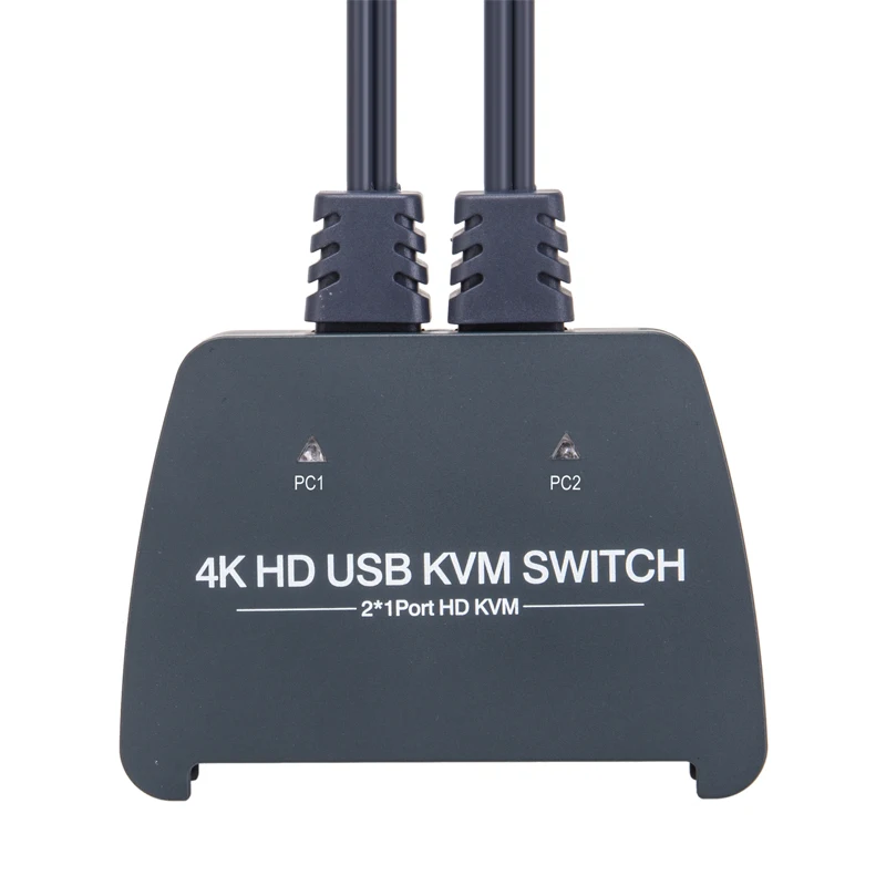 VCOM 4K HDMI KVM переключатель проводной пульт дистанционного управления клавиатура видео мышь 2Poerts устройство для