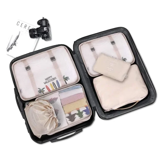 Travel Packaging Cube 8 Piece Set Travel Cube Foldable Luggage Storage Bag Lightweight Luggage Storage Bag