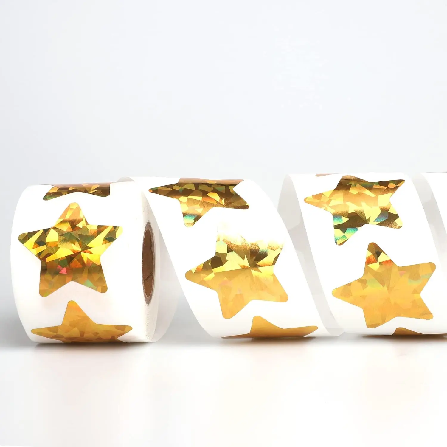 Gold Star Stickers for Kids Reward,Foil Star Metallic Stickers Roll for Behavior Chart, Student Planner and School